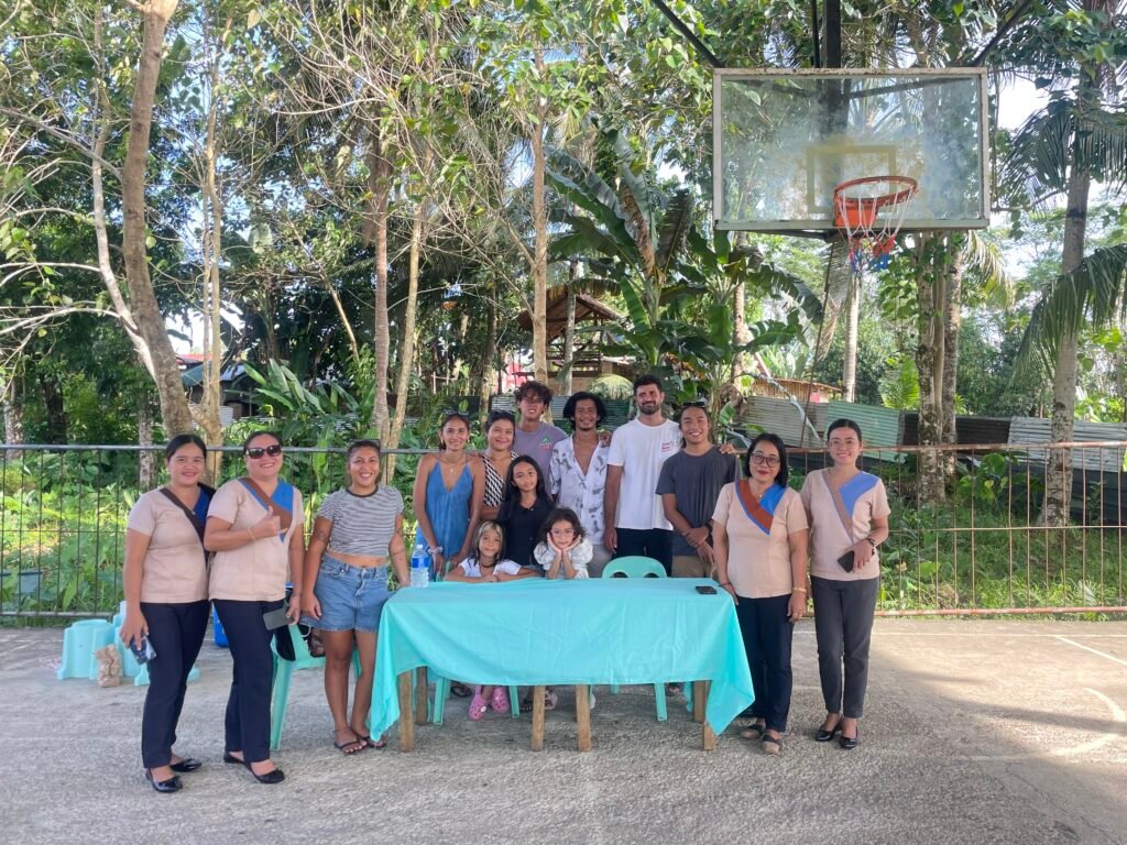 School staff and volunteers gathered during the Katipunan mission