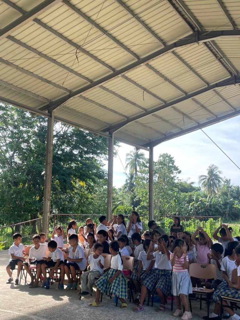 Katipunan students taking part in an outreach activity